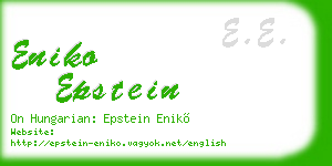 eniko epstein business card